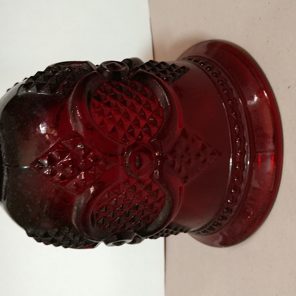 Vintage Avon 1876 Cape Cod Collection Ruby Red Glass Bell Dinner 1979 Collectibl - Picture 10 of 12